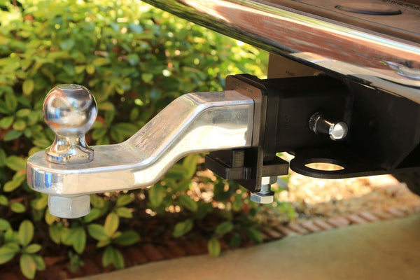 HitchClamp 2" mounted on Dodge Truck with towing hitch